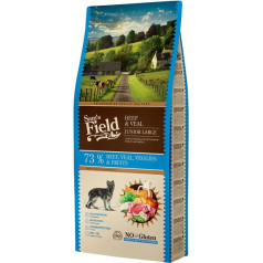 Sams Field Сухой корм для щенков : Sams Field DOG Fresh Beef & Veal JUNIOR LARGE 13 кг.