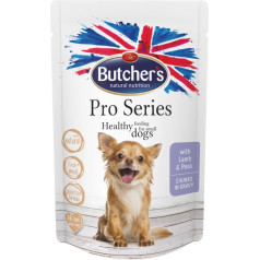 Butchers Konservi suņiem : Butchers DOG Pro Series lamb|peas chunks in gravy,100g