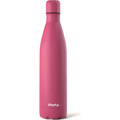 Lifestyl nerūsējošā tērauda ūdens pudele | 24 stundas auksta un 12 stundas karsta | Thermoshield Technology Vacuum Insulated Metal Water Bottles | Ūdens pudele sportam, vingrošanai, jogai, riteņbraukšanai (1000 ml, purpursarkana)