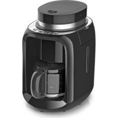 PEM CMG-600 Coffee Machine with Grinder, Black