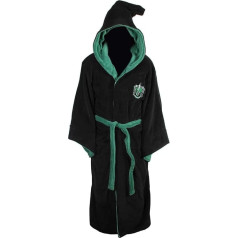 Groovy Slytherin Harija Potera Halāts ar kapuci, poliesteris, melns, viens izmērs