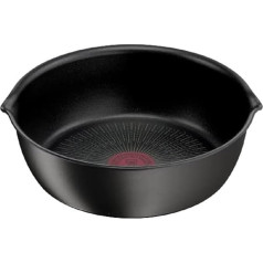 Tefal Ingenio Eco Resist L3978502 Fritēšanas panna 26 cm, saliekama, ar indukcijas nesadalāmu pārklājumu, gatavošanas sākuma indikators, veselīga gatavošana, ideāla turēšana, melna krāsā