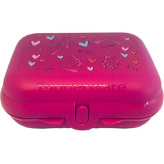 Tupperware To Go Twin Purple Love Kiss Lunch Box Sandwich Box Container Kindi Twin bērnu bērnudārza skola Tin Small Size 2