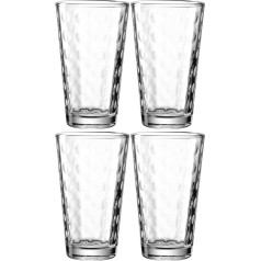 LEONARDO HOME Optic Tumbler komplekts 4 gab. 540 ml 012548 Stikls 540 ml