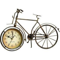 SWHONG Metall Vintage Fahrrad Uhr Tisch Schreibtisch Fahrrad Uhr Ornaments Braun