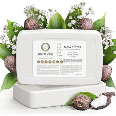 Prime Crafting 3 kg Organic Shea Butter Soap Base for Soap Making – SLS & SLES Free – Glycerine Soap Raw Soap for Soap Casting – Make Your Own Soap with Soap Block – Melt and Pour Soap Base