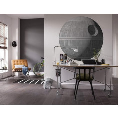 Komar Star Wars XXL Death Star Wars Pašlīmējoša un kontūrgriezuma neaustas neaustas foto tapetes, sienas uzlīmes, bērnu istaba