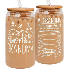 Oma-Geschenke - Geschenke für Oma von Enkelin, Enkel, Enkelkinder, Enkelkinder, Oma Geburtstagsgeschenke, Muttertagsgeschenke für Oma - Oma Geschenkideen, Großmutter Geschenke - 590 ml Dosenglas