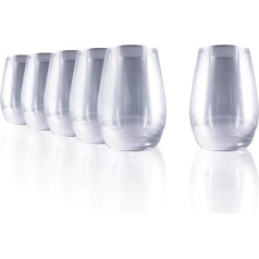 Stölzle Lausitz Long Drink Glasses Mirror Silver / 6 glāžu komplekts / Kokteiļu glāzes / Augstas kvalitātes garu glāžu komplekts ar spoguļstiklu / Džin glāzes / Highball glāzes