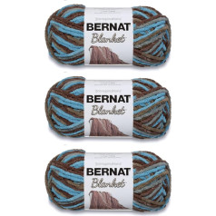 Bernat Blanket Coastal Cottage dzija - 3 iepakojumi pa 150g - Poliesters - 6 Super Bulky - 108 jardi - Adīšana / tamborēšana