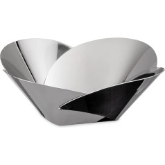 Alessi ABI04 Pianissimo, Korbschale aus Edelstahl 18/10 glänzend poliert ,