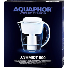 AQUAPHOR J.Shmidt ūdens filtrs I Komplektā 1 JS500 filtrs I Filtrē baktērijas, kaļķakmeni, hloru un citas vielas I Gudrs galda ūdens filtrs ar mikrofiltrāciju I Stilīga stikla karafe Meklēt