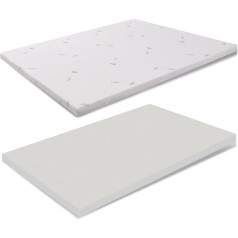 miasuite i sogni italiani Topper aus Memory Foam 140x200 - Höhe 3 cm, Abziehba, Aloe Vera, Medizinprodukt