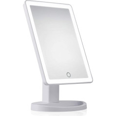 Pauleen 48005 Shining Soul Mirror Макияжное зеркало со светом и сенсорным диммером LED Зеркало Косметическое зеркало со светом Матовый белый пластик / Зерк