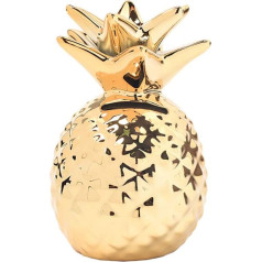 Egosy Pineapple Coin Piggy Bank Dekoratīvie keramikas ananāsu formas naudas kastes Cute naudas kastes ananāsu tēmas partiju dekoratīvajiem ananāsu dekoratīvajiem ananāsu ornamentiem