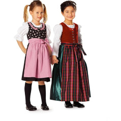 Burda Schnittmuster 9509 Dirndl,Traje Tiroles Gr. 104-140