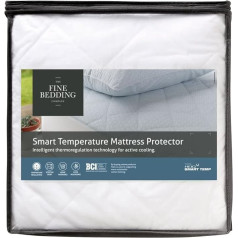 The Fine Bedding Company - Smart Temperature Mattress Protector - Double - Activated Cooling Technology - matrača pārvalks - mazgājams veļas mašīnā