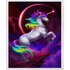 YISUMEI Sega 150 x 200 cm Mīļas segas Soft Flannel Soft Fleece Blanket Bed Throw Unicorn Dream