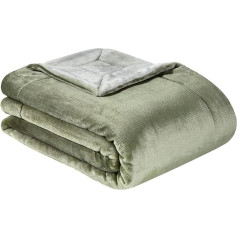 s.Oliver Doublesoft Cuddly Blanket 150 x 200 cm Īpaši mīļa un silta poliestera vilnas sega Tumši zaļš zaļš zaļš