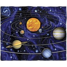 YISUMEI Sega 150 x 200 cm Mīļas segas Soft Flannel Soft Fleece Blanket Bed Throw Saules sistēma