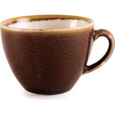 Olympia Kiln Cappuccino-Tasse, Rindenfarbe, Porzellan, 230 ml, 6 Stück, 68(H) x 93(Ø)mm