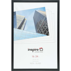 Hampton Frames OXFORD 16x24 (41x61cm) Black Paper Wrapped Wood Effect Photo and Poster Frame, OXF1624NGX