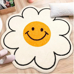 BYETIVE Cute Bath Mat, neslīdošs vannas paklājiņš, pūkains atkārtoti lietojams mīksts šūtains vannas paklājs, īpaši uzsūcošs neslīdošs paklājs vannai, dušai un vannas istabai (60 x 60 cm)