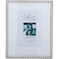 Lawrence Frames Silbernes Metallseil, 20,3 x 25,4 cm, mattiert für 12,7 x 17,8 cm Bilderrahmen (710080