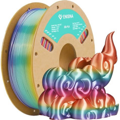 Zīda PLA filaments, Enisina Silk Rainbow filaments, izmēru precizitāte +/- 0,03 mm (Morning Sun 1 kg)