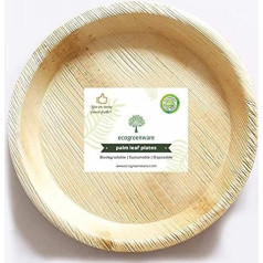 Ecogreenware 25 vienreizlietojamie palmu lapu šķīvji - 8