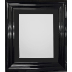 FRAMES BY POST 16 x 12 дюймов черный крепление фоторамка Размер изображения 12 x 8 дюймов