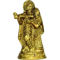 StonKraft Radha Krishna Radha Kishan Murti statuete - Misiņš - 8.3cm