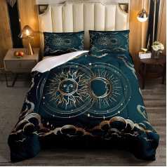 Sonne und Mond Daunen Tröster Bohemian Bettwäsche Set für Kinder Jungen Mädchen Galaxy Cosmic Himmlische Daunen Tröster Psichodelinis dizainas Bettdecke Einsatz/Quilt Double Size