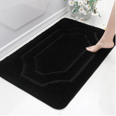 BEQHAUSE Bathroom-Rugs neslīdošs vannas paklājiņš vannas istabai, mīksts un absorbējošs poliestera vannas paklājs, mazgājams veļas mazgājamā mašīnā, ātri žūstošs, pūkains dušas paklājs vannas istabai, vannai un vannai