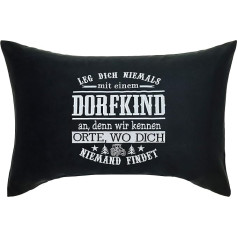 Smieklīgs spilvens ar uzrakstu Dorfkind Cushion Cover 