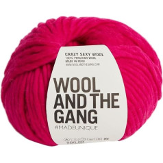 Wool and the Gang Crazy Sexy Wolle, Hot Punk Pink (041), 200g