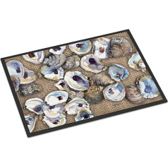 Caroline's Treasures 8734JMAT Oyster Fußmatte für Innen- und Außenbereich, 61 x 91 cm, Mehrfarbig