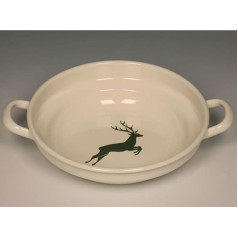 Riess 0219-072 Country-Hirsch Greenfarmer bļoda, diametrs-24 cm, balts, gaiši balts