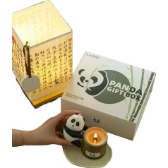 Granbest Panda Naturwachs-Duftkerzen, entspannte und beruhigende Duftkerze für Wohnzimmer, Schlafzimmer, Badezimmer, perfektes Kerzen-Geschenkset für Frauen, Geburtstage, Hochzeiten, Weihnachten