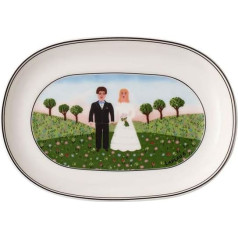 Villeroy und Boch Design Naif bļoda, 16 cm, Premium porcelāns, balta/daudzkrāsaina