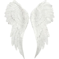 Jones Home & Gift Adorable White Large Glittery Angel Wings - 54cm x 21,5cm (1 pāris) - autentisks dizains, izturīgs materiāls - ideāli piemērots mājās un birojā