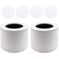 Fre.Filtor - Core Mini-RF Air Purifier Filter Replacement for LEVOIT Core Mini Desktop Air Purifier: 2 Filters + 4 Aroma Pads