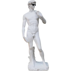 Dāvanas Direct 2 U Dāvida statuja Saulesbrilles Mikelandželo White Cool Dude Man Figure Ornament