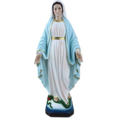 Nevainojamā sveķu Madonna statujas augstums 60cm ar rokām apgleznots