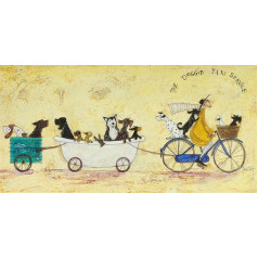 Sam Toft The Doggie Taxi Service Drukas uz audekla, 30 x 60 cm, daudzkrāsains