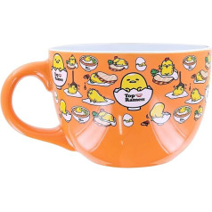 Sanrio Gudetama Gudetama Top Ramen keramikas trauku komplekts, 20 unces