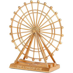 IUUWWTMV Retro Ferris Wheel ornaments Rotējošais sakausējuma Ferris Wheel statujas Fotogrāfijas rekvizīti Radoši biroja apdare Dzīvojamā istaba Vintage mājas apdare (Liela)