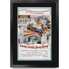 HWC Trading FR A3 Chitty Chitty Bang Bang Dick Van Dyke Signed Mounted Photo Display Film Memorabilia A3