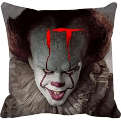 Pludmales pietura Pennywise IT šausmu filma Pennywise Scary Clown spilvenu pārvalks Unikāls mājas dekors Dāvanu ideja 45x45cm