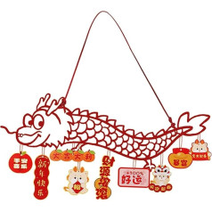 Colcolo Chinesischer Drache, Mondjahr, hängende Dekoration, Frühlingsfest, hängende Verzierung, Kunst, traditioneller Anhänger für Bauernhaus, Festivals,